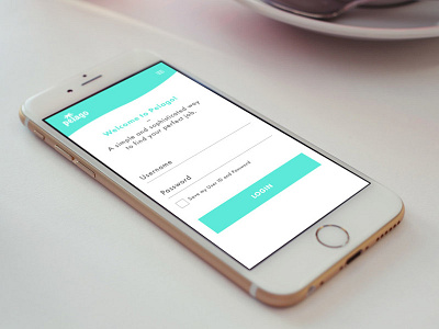Pelago Login design mobile ui