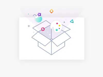 Yay! Gift time box email gift illustration weteachme