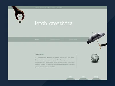 Web Design creative idea template web design