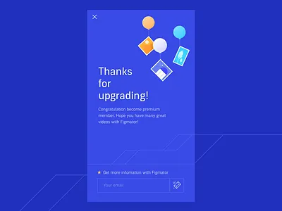 Figmator - Thank you app concept figmator illustration mobile slideshow subscribe thanks videos