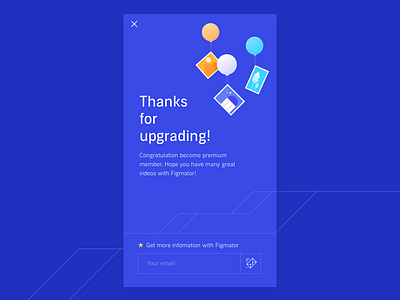 Figmator - Thank you app concept figmator illustration mobile slideshow subscribe thanks videos