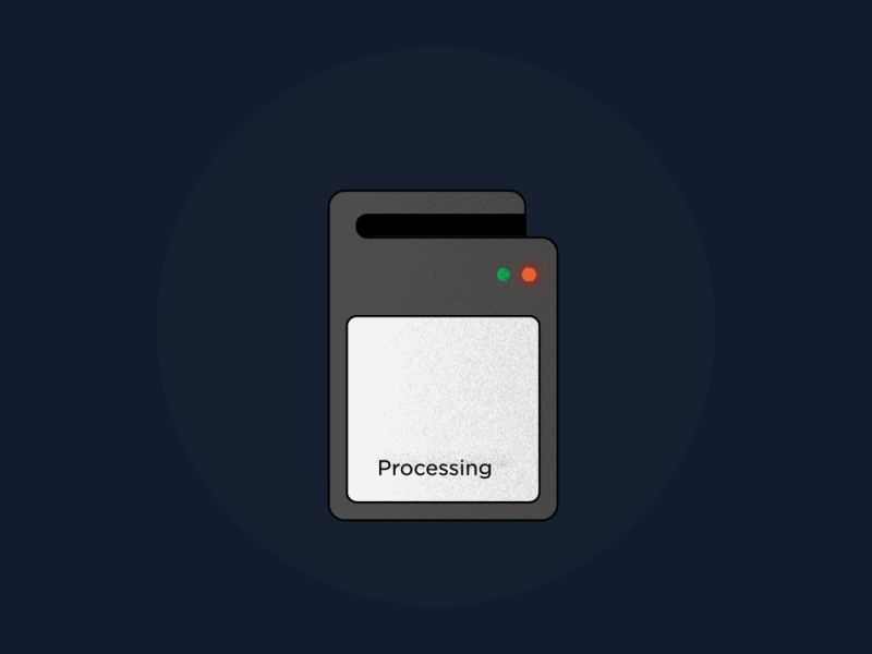 Simple Card Swipe Animation animation art blue design gif illustration logo mark motion texture vector web