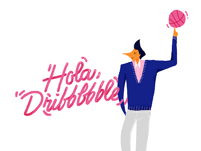 Hola! debut human illustration organic