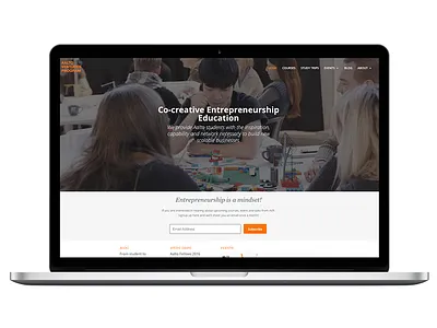 Web Design for an educational program education ui user experience ux web design website wordpress