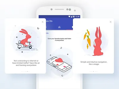 Onboarding screens illustration onboarding radio