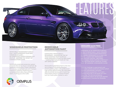 Automobile brochure car pamphlet