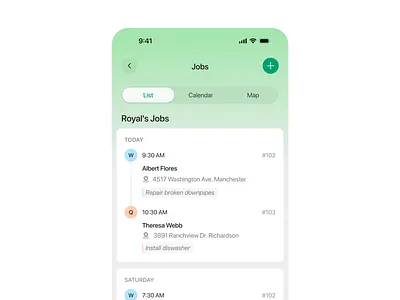 Field Job Details app candidate clean ui construction construction software dashboard employee management field job job job details mobile app roofer roofing saas saas design trendy design ui design