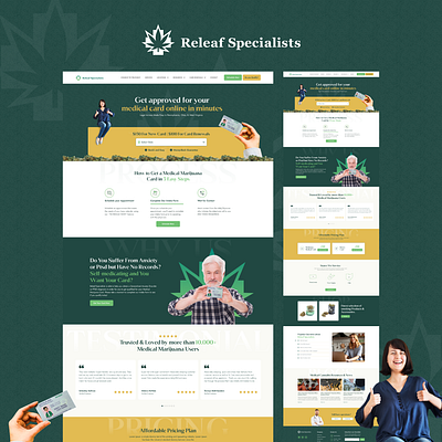 Releaf Specialists - Website 3d animation branding graphic design logo motion graphics ui