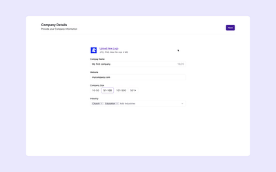 Onboarding Flow for a SaaS data-heavy Web App animation cards crm figma integrations kanban loaders onboarding onboarding flow product design saas table ui ux animation web app wizard