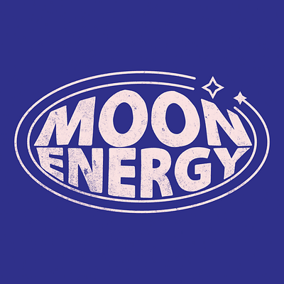 Moon Energy abstract clean cosmic dream energy galaxy graphic logo magic minimal moon mystic night retro simple space stars typography vector vintage