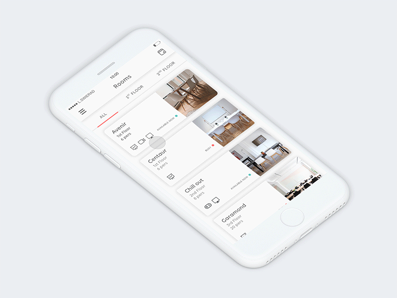 Book a room - animation animation book meeting motion design room ui ux