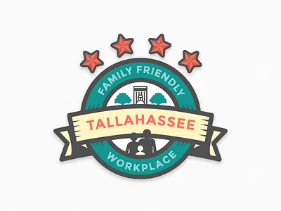 Family Friendly Workplace badge design family friendly graphic illustration local tallahassee vector workplace