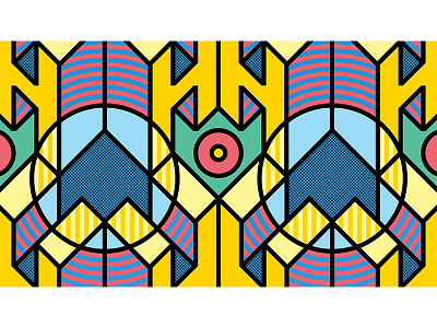 Helpfully Pattern abstract art color design graphic grid illustration pattern rainbow