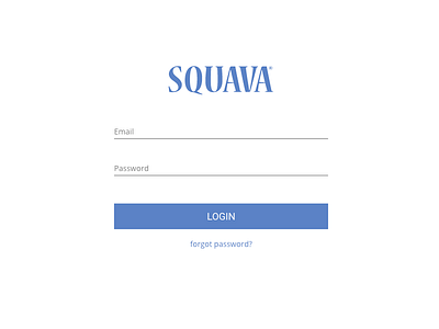 Redesigning the Squava login screen angular css html login web