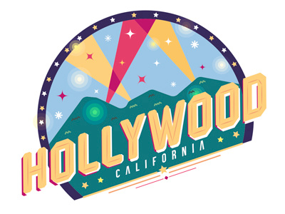 Snapchat geofilters // California california erikdgmx geofilter hollywood illustration los angeles snapchat vector