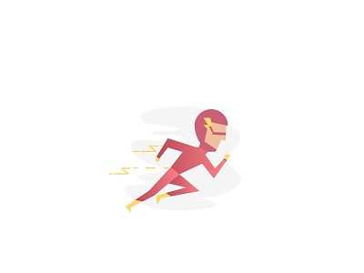 Little Flash avenger fast flash hero heroes illustration speed super superhero