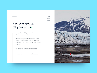 Careers careers minimal ui web webite