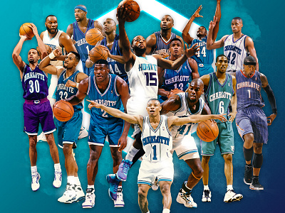 NBA 2k18's All-Time Hornets Squad 2018 2k18 704 all time basketball buzz city charlotte clt hornets nba sports team