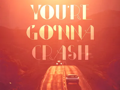 Crash summer type typography