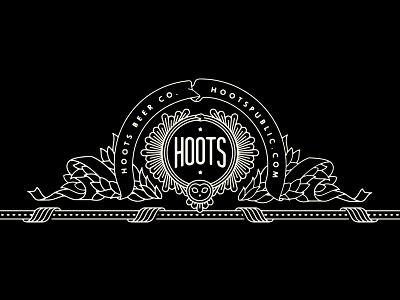 Hoots Border beer border branding classy af design hoots owl