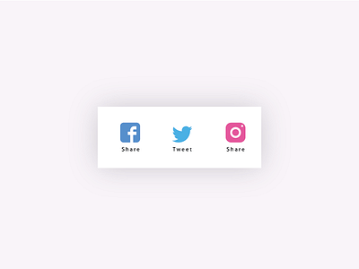 Social Share facebook instagram share social twitter