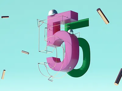 3D type test 3d blender render