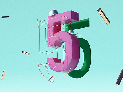 3D type test 3d blender render