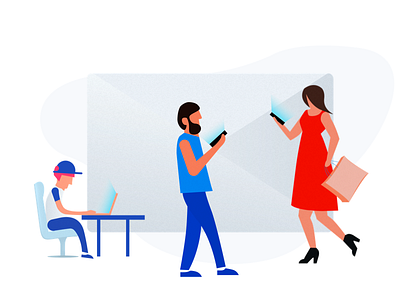 Material Design - Illustrations illustrations marketing material design phone