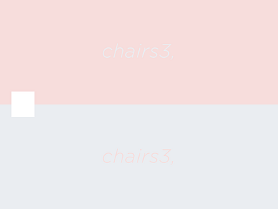 chairs3, color pick 3 blue chair color half light pink white