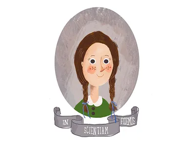 Falvia In Science We Trust books illustration sketch