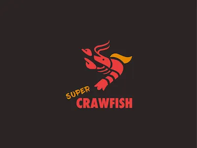 Crawfish logo crawfish design food graphic design graphics logo sea super
