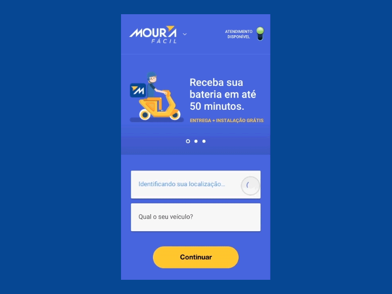 Moura Fácil animated app checkout process delivery design grupo moura mobile motion moura fácil prototyping ui ux