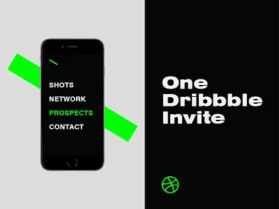 One Dribbble Invite draft dribbble giveaway invitation invite network prospects