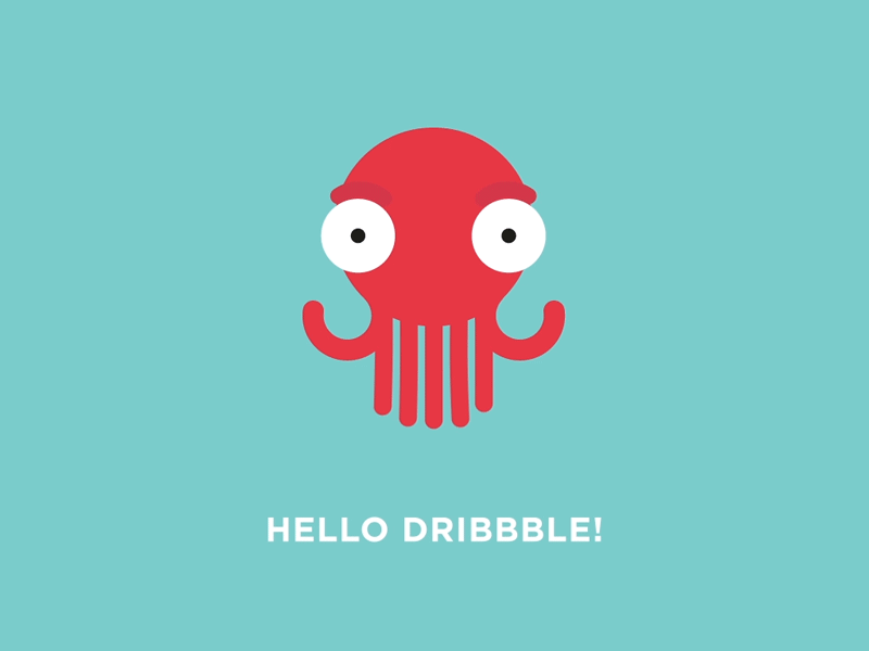 Dribbble first shot! dribbble first shot gif hello invite vector