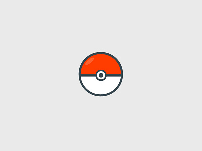 100 DAYS OF ICONS | DAY 98: INFAMOUS POKEBALL 100 days challenge 90s animation childhood half red half white icon design pokeball pokemon