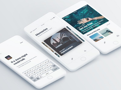 Memory on this day - UI/UX Design for iOS album apple clean image ios memory mobile photo simple ui