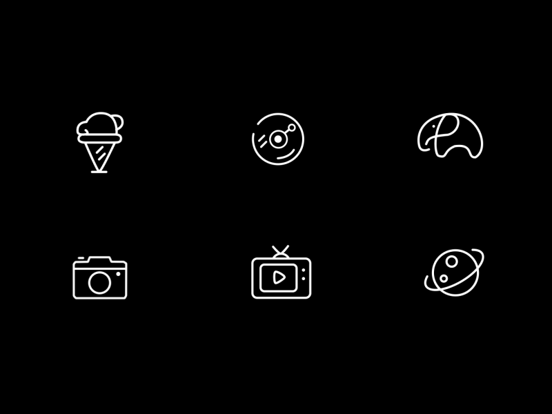 linear icon gif icon linear simple