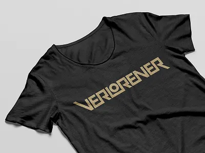 Verlorener Tee band brand constructivist custom identity logo logotype music t shirt tee type verlorener