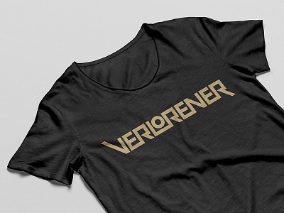 Verlorener Tee band brand constructivist custom identity logo logotype music t shirt tee type verlorener