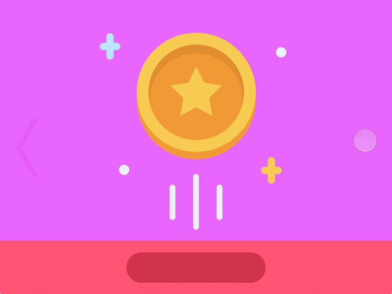 Shooting Coin animation coin freebie gif illustration interaction principle ui