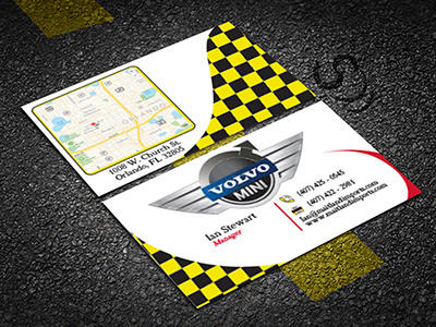 Maitland Imports Business Card business card design layout mockup