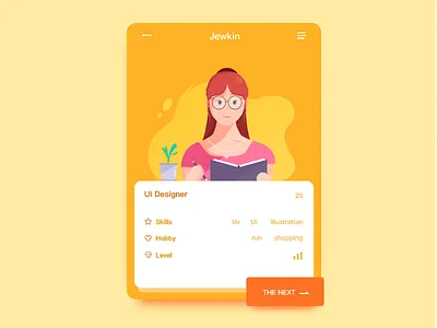 Team members_01 book card girl illustration members people ui