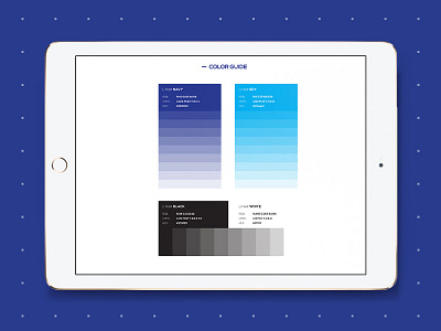 Color Guide baseline brand identity branding color guide color pallette styleguide typography