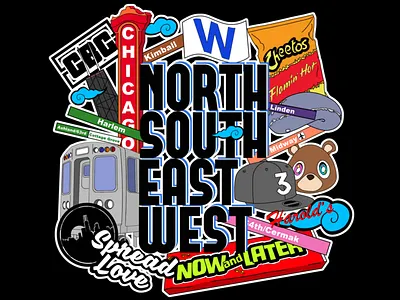 All Sides Chi chance chicago east harlem harolds kanye linden north south train west