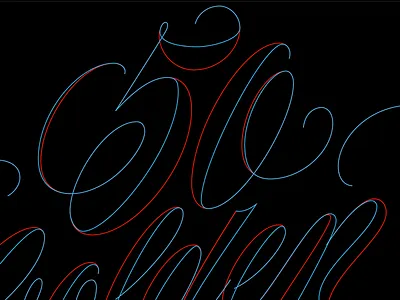 High Contrast Script flourish illustrator lettering script swash vector