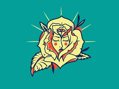 Blooming Mind adobe art chicana chicano designer illustration illustrator los angeles rose tattoo vector vector art