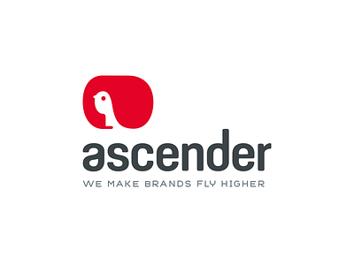 Ascender Logo a bird concept letter logo logomark logotype sale supporting icon typeface unused