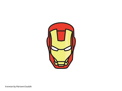 Ironman art digital illustration logo