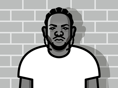 Kendrick Lamar hip hop kendrick lamar portrait rap vector