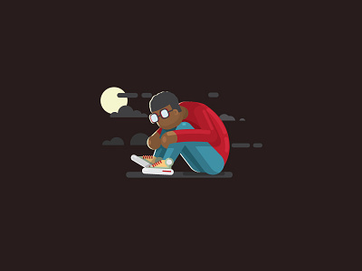 Sober Reflections dark illustration illustrator sad